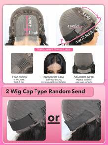 透明蕾絲直筒 T型蕾絲假髮人類頭髮蕾絲額葉閉合假髮帶前嬰兒頭髮預先拔毛自然髮際線假髮自然黑色顏色 - 自然黑 - 查看 5