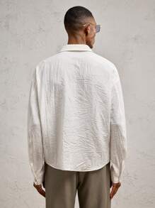 AKNOTIC Business Casual Loose Fit Rayon Casual Shirt For Men, Suitable For Summer - Blue - View 7