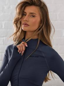 Musera Sport Full Zip Through Stand Collar Cropped Top Jacket, Padel, Tennis, Pickleball