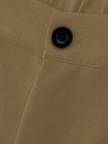 Manfinity Hypemode Pantalones casuales sueltos de hombre con bolsillo diagonal simple