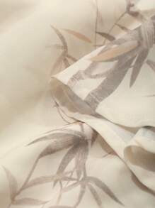 DAZY Women's V-Neck Short Sleeve All Over Print Casual Dress - Khaki - View 7