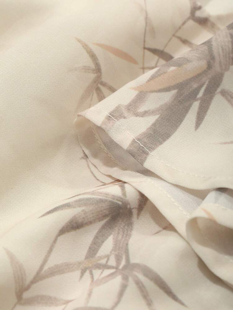Women's V-Neck Short Sleeve All Over Print Casual Dress