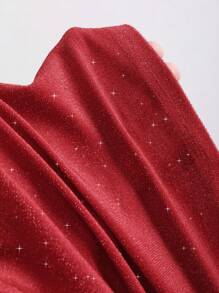 Sweetra Vestido de fiesta de un hombro sin espalda entallado para mujer, vestido mini sexy de un hombro rojo asimétrico y fruncido de lujo