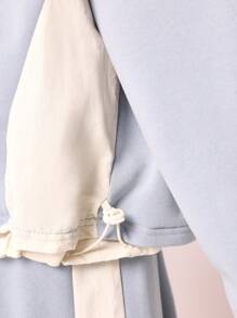 SUMWON Winterliches Outfit im Straßenmodestil NYC Kinder Set in Zwei Teilen, lässige Jogginganzug Freizeitkleidung, bequeme Jogginghose mit Kordel, legerer Trainingsanzug - Blau - Übersicht 7