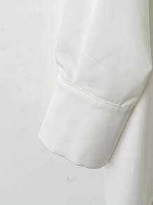 GlowEve 女士秋季纯色长袖单排扣休闲衬衫