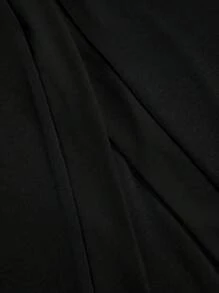 SHEIN Clasi Plus Size Elegant Contrast Color Splicing Slit Skirt, Office/Commute