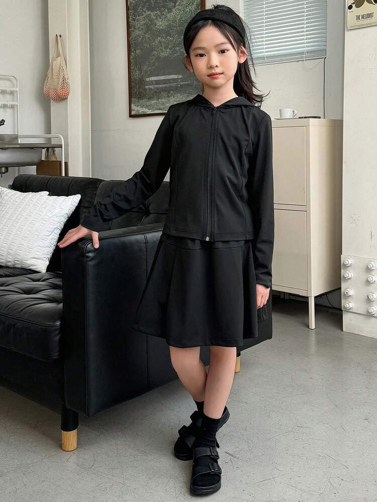 2pcs/Set Tween Girl Tween Girl Autumn Outfits,Back To School Clothes