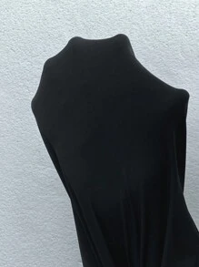 SHEIN EZwear 2pcs/Set Plus Size Women's Gym Women Clothes,Black Tight Cropped Leggings,Spring Summer Clothes,College Students - Black - View 6