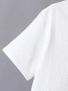 SHEIN Tween Boy School Tie Short Sleeve T-Shirt And Shorts Set