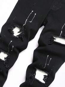 Manfinity EMRG Plus Size Męskie Codzienne Proste Modne Jeansy Jeansowe