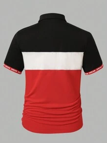 青少年男孩简约时尚休闲日常短袖 Polo 衫 - 彩色 - 查看 2