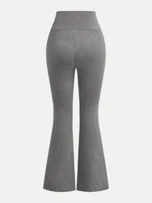 Girlism Teenager Mädchen 2-teiliges Set aus Lässig Plissee Langarm Trikot Top und Schlaghose für Zuhause und draußen, Reise Outfit Flughafen