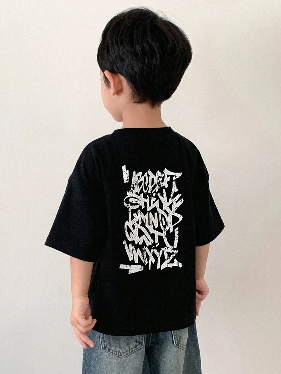Dazy Kids Kids Boys' T-Shirt For Fall - Black - View 1