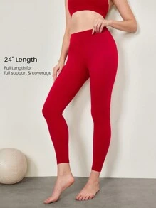 GLOWMODE 24" FeatherFit™ Love To Move Leggings Low Impact Daily Valentine's Day Love - Fiery Red - View 2