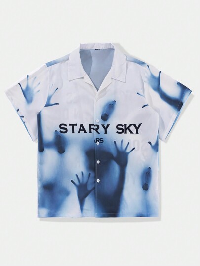 Street Life Men's Casual Minimalist Design Shirt, Everyday Wear