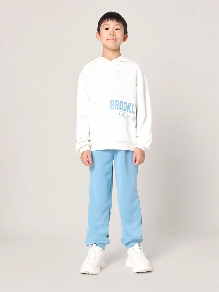 Felpa con cappuccio e felpa con cappuccio Varsity Letter in due pezzi coordinati