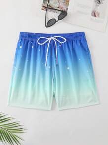 Surfspeed Pantalones cortos de playa casuales para hombre, minimalistas y , aptos para uso diario - Azul - Ver 3