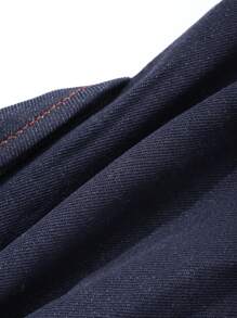 DAZY Women's Solid Color Square Neck Short Sleeve Side Ruched Mid-Length Dress Summer,Casual Women Dresses - Blue - View 7