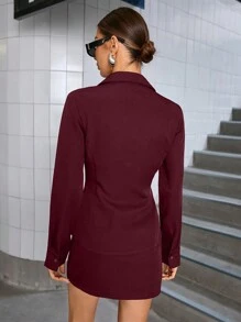 Aveloria Modichic Conjunto de 2 piezas compuesto por blusa diseño hueco con diseño ceñido al Body y minifalda sexy para mujeres