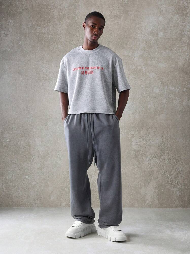 SUMWON Performance Athletic Sweatpants Jogger Style Comfortable Loungewear With Elastic Ankle Cuffs Workout Running Training Pants Athleisure Bottoms - Navy Blue - View 3