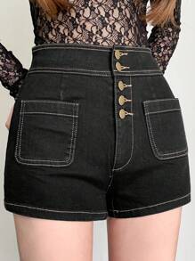DAZY Women's Comfortable Loose Casual Denim Shorts, New Summer Design