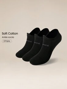 GLOWMODE Daily Support Ankle Socks - Black - View 1