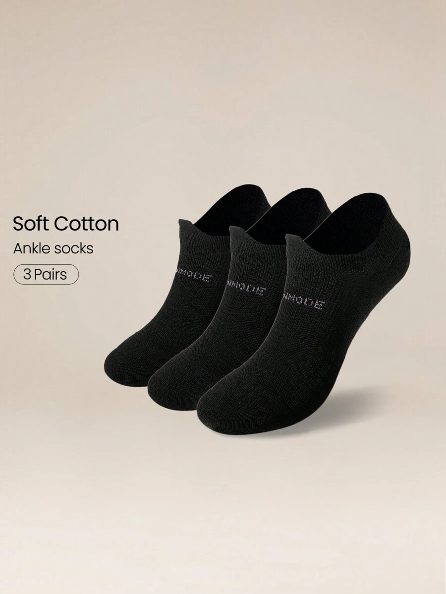 GLOWMODE Daily Support Ankle Socks - Black - View 1