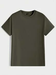 SHEIN Cottnline 100% Cotton Multi-Pack Fitted Round Neck All-Match T-Shirts - Multicolor - View 7