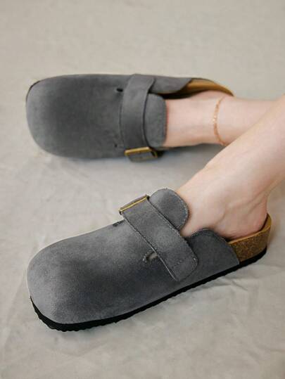 Solecia 女士休闲百搭简约平底一脚蹬鞋