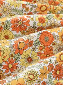 SHEIN 女婴连衣裙 - 橘色 - 查看 4