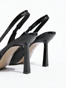 CUCCOO GRLICON Women's Y2K Punk Style High Heel Pumps, Suitable For Motorcycle, Cool Girl, Halloween, Christmas, Party Outfits - Black - View 4