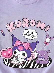 HELLO KITTY AND FRIENDS | SHEIN Tween Girls Casual Simple Short Sleeve T-Shirt, Suitable For Summer