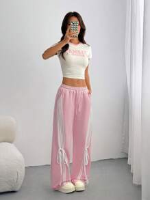 SHEIN EZwear Pantalon simple et pour femmes, pour un usage quotidien