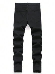 Manfinity EMRG Plus Size Męskie Codzienne Proste Modne Jeansy Jeansowe