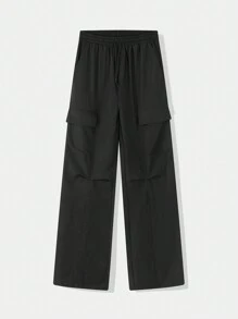 ROMWE MEN Prep 男士纯色简约休闲裤，适合日常穿着