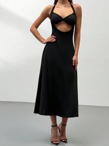 Aloruh Women's Long Casual Dress - Minimalist, Fashionable For Everyday Wear
