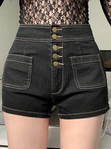 DAZY Women's Comfortable Loose Casual Denim Shorts, New Summer Design
