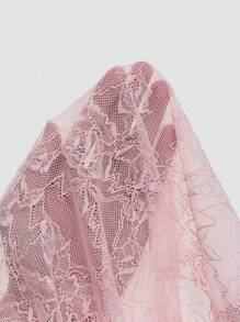 EgrlEra 女士性感蕾丝透明蓬松拼接系带腰部女式上衣 Y2K - 粉色 - 查看 6