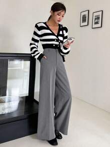 DAZY Pantaloni casual da donna per l'ufficio, adatti a tutte le stagioni, pantaloni da abito da donna