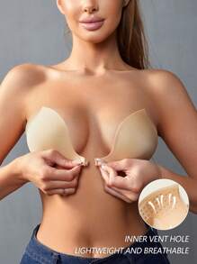 Wedaily 2 piezas Pezoneras de mujer de unicolor simple, antireflectantes y de uso informal - Multicolor - Ver 8