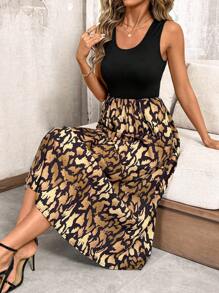 SHEIN Clasi Women's Comfortable Casual Printed Dress, Spring/Summer