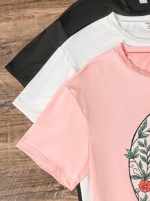 3pcs/Set Girl & Teen Girls Casual Vintage Style Multicolor Crew Neck Pullover Knit Tops, Suitable For Sisters, Gifts, Holidays