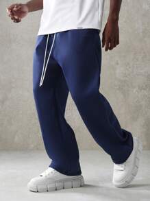 SUMWON Athletic Sweatpants Relaxed Fit Comfortable French Terry Drawstring Workout Lounge Pants With Elastic Cuffs Athletic Casual Wear Perfect For Training Gym Sports