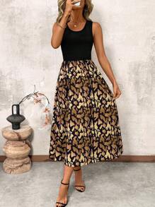 SHEIN Clasi Women's Comfortable Casual Printed Dress, Spring/Summer