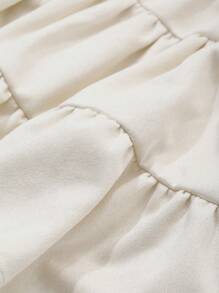 DAZY 女童短款梭织裙，夏季 - 米色 - 查看 3