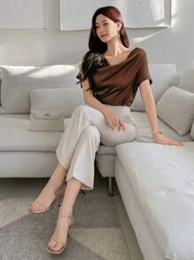 DAZY Nuova camicia estiva elegante, casual e smanicata da donna