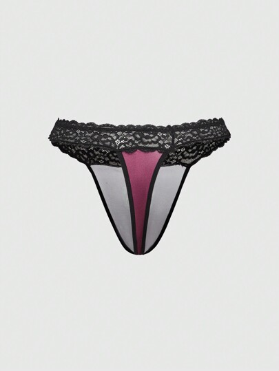 Grunge Punk 1 pieza Tanga lencería gótica oscura y de estilo punk talla grande