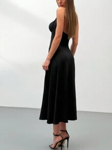 Aloruh Women's Long Casual Dress - Minimalist, Fashionable For Everyday Wear
