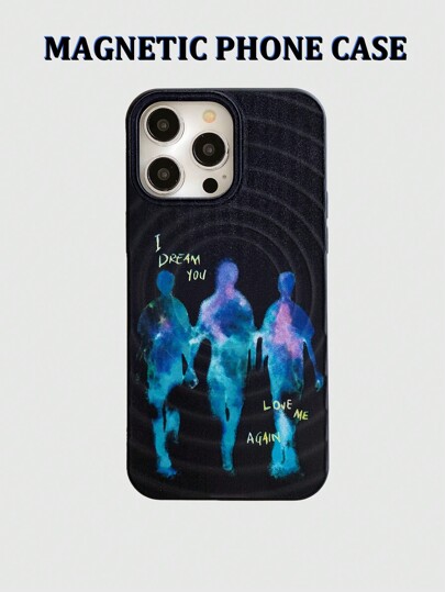 Grunge Punk 1 pezzo Custodia nera per telefono con termocamera, compatibile con iPhone, per la Festa di San Valentino