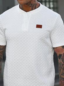 Manfinity CasualCool Men's Solid Color T-Shirt & Shorts Set, Casual Minimalist Everyday Wear White Outfits For Men Men White Outfit Men 2 Pieces Outfit Men Two Pieces Casual - White - View 3